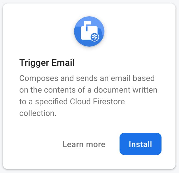 Emailing with Firebase The Trigger Email Extension
