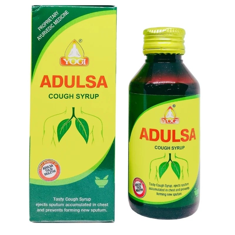 Adulsa Cough Syrup (100ml) Yogi Ayurvedic AyurCentral Online