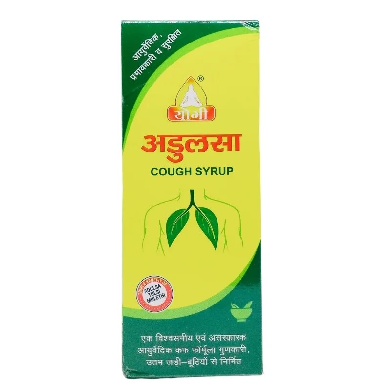 Adulsa Cough Syrup (100ml) Yogi Ayurvedic AyurCentral Online