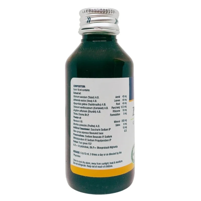 Zeal Cough Syrup (100ml) Vasu Pharma AyurCentral Online