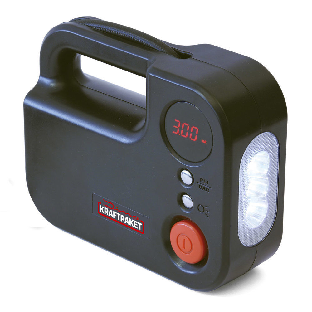 Dino KRAFTPAKET Druckluft Kompressor 12V Luftkompressor Luftpumpe