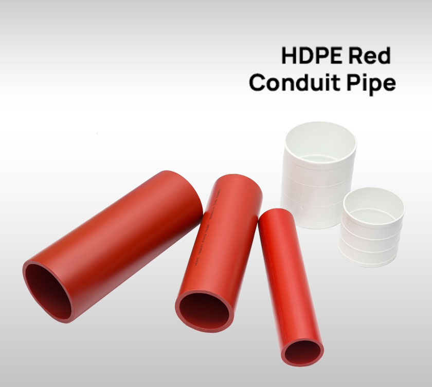HDPE Red Conduit Pipe Azeeta Pipe Thermoplastic piping system