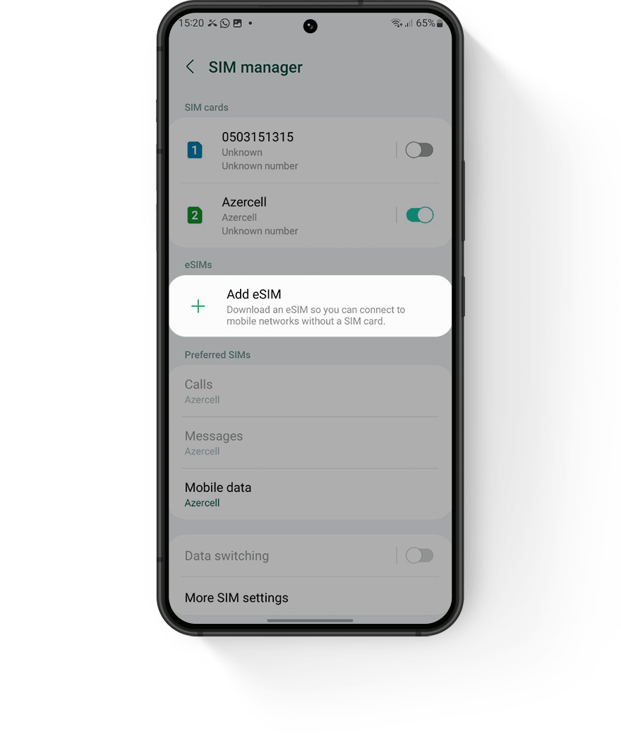 With eSIM towards a digital future Azercell