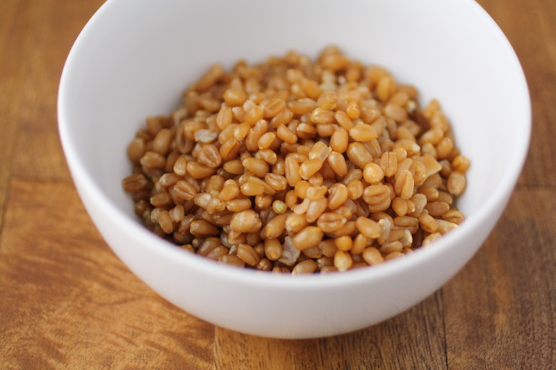 Swiss Chard Wraps with Wheat Berry Salad