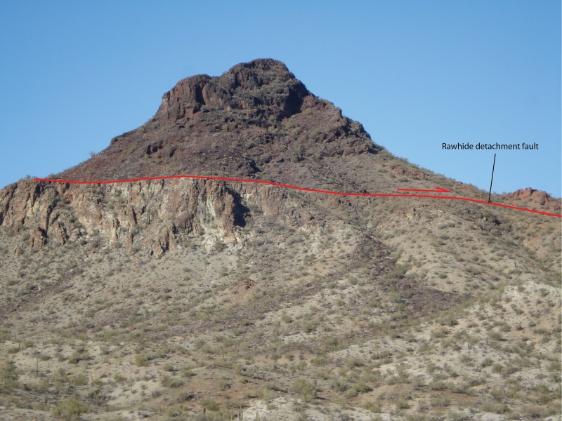 Rawhide detachment fault AZGS