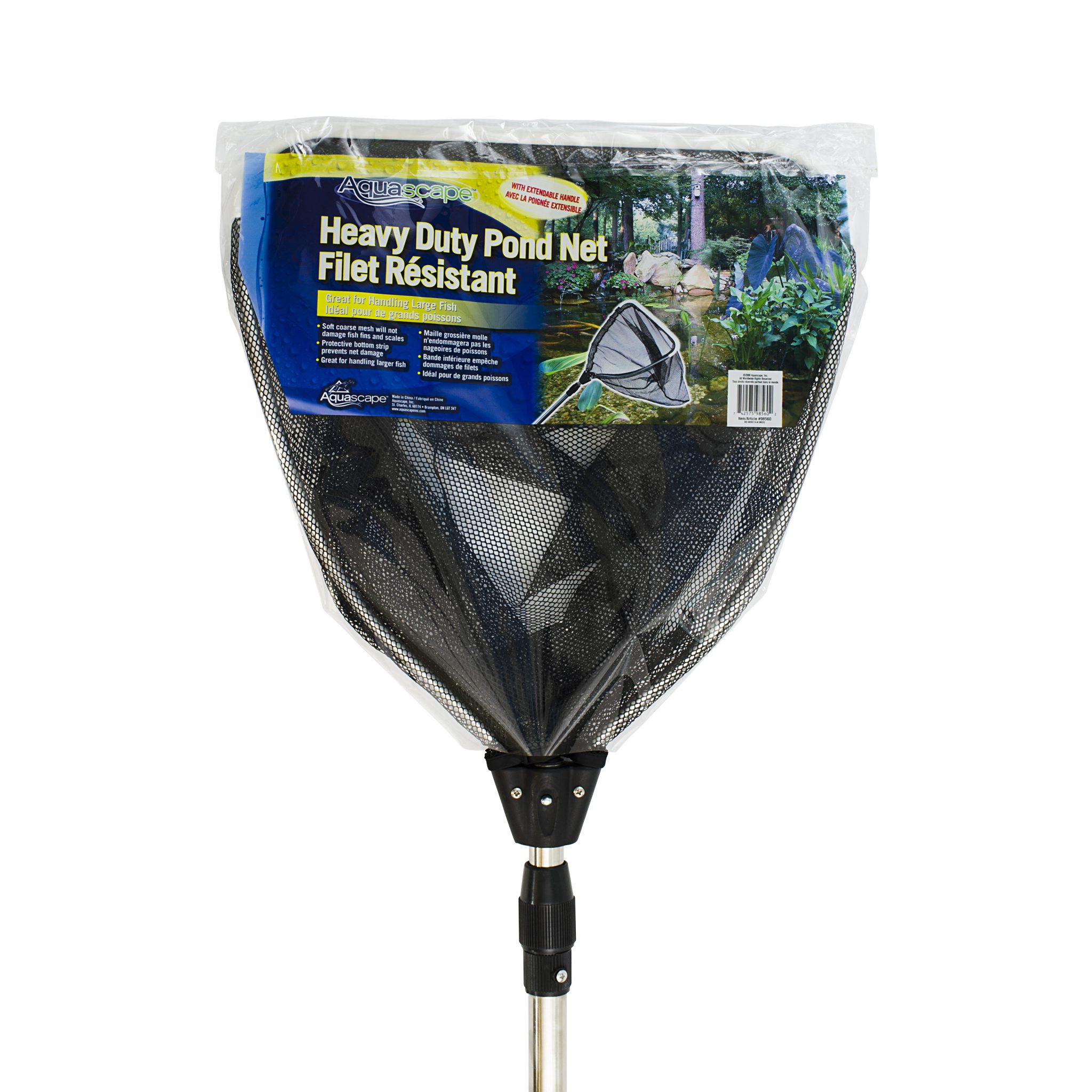 Aquascape Heavy Duty Pond Net with Extendable Handle 36in Extends 69in 98560 AZPonds