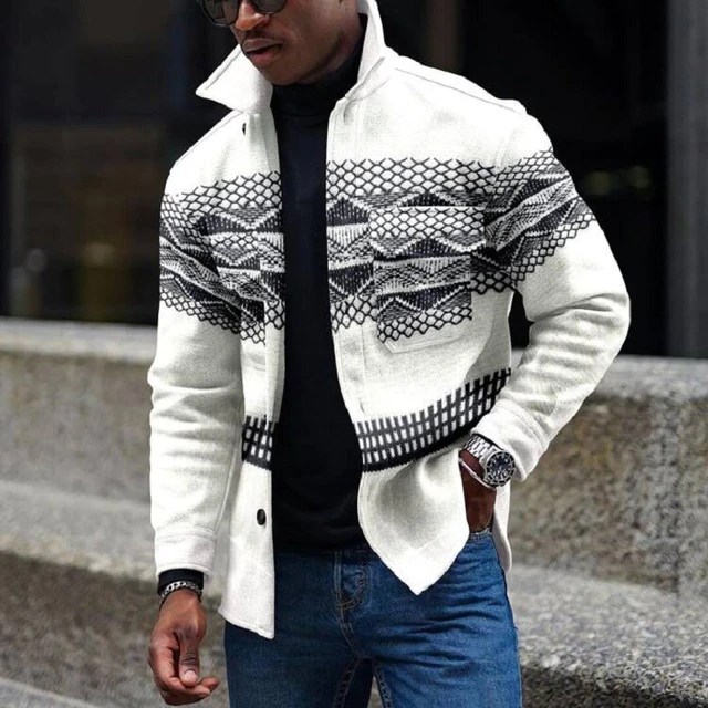 Aztec Pattern Jacket for Men Aztec Spirit