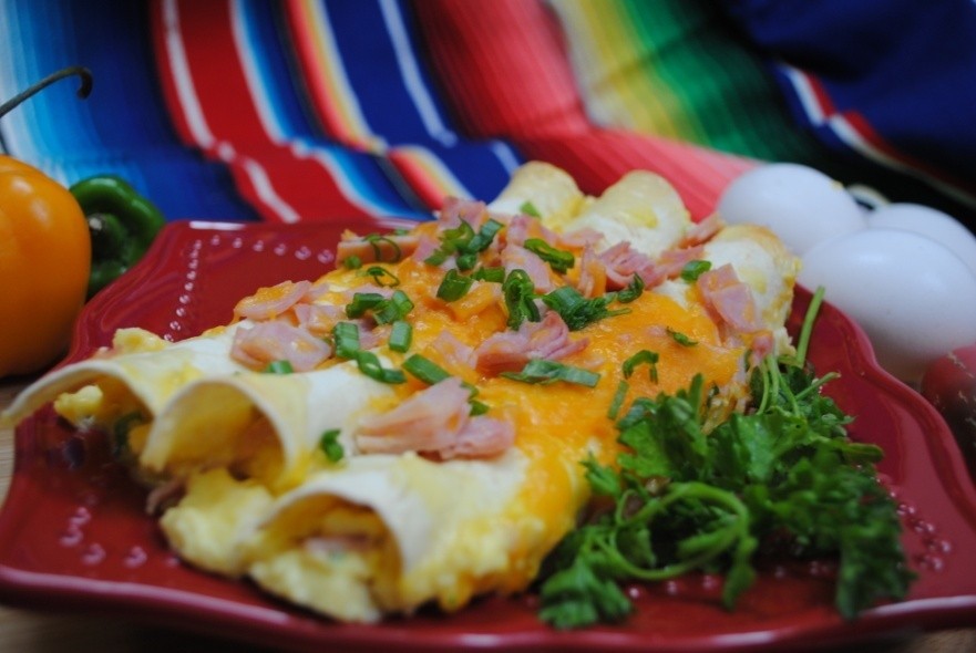 Breakfast Ham Enchiladas Azteca Foods