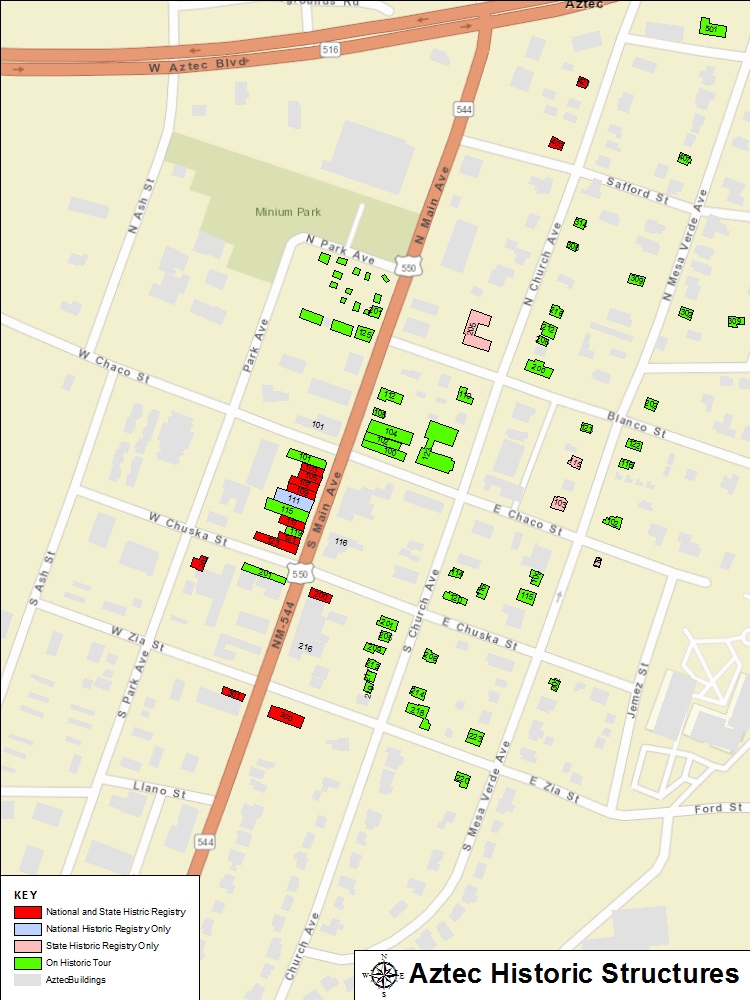 Aztec NM, Walking Tour