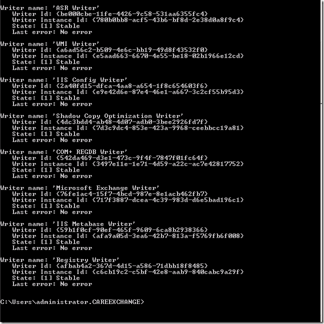 How to Reregister VSS Volume Shadow Copy Service in Windows server