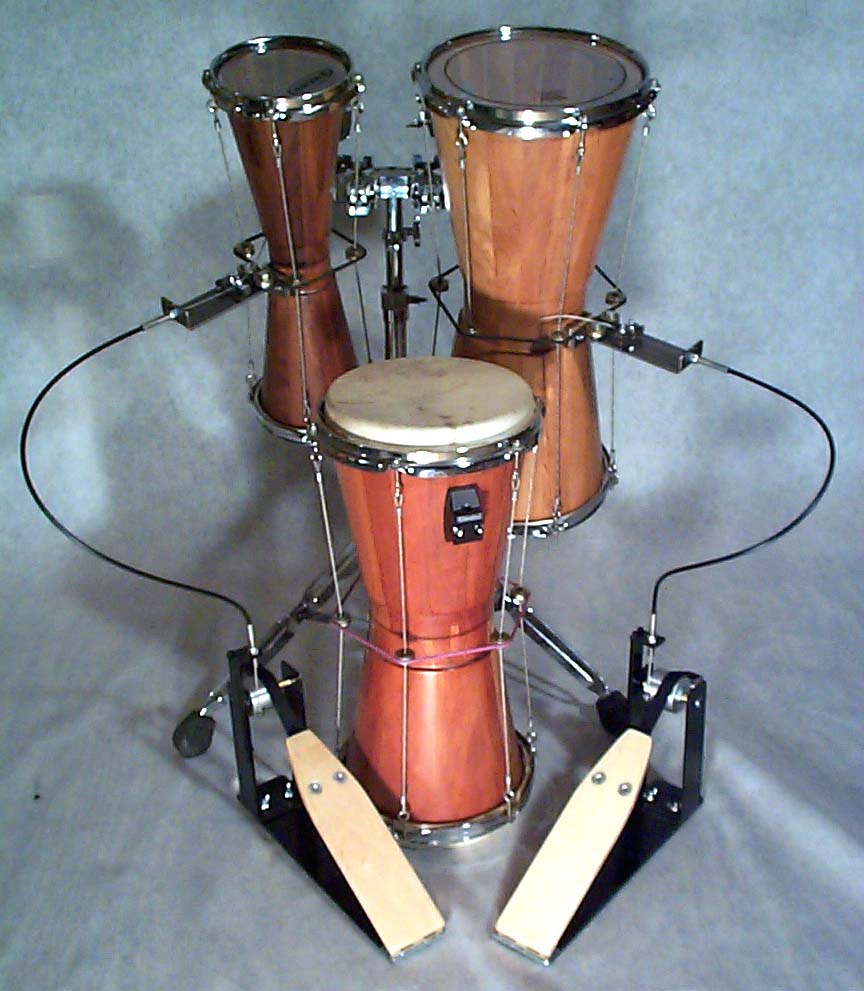 "HIGH TECH TALKING DRUMS with FootAction Pitch Change