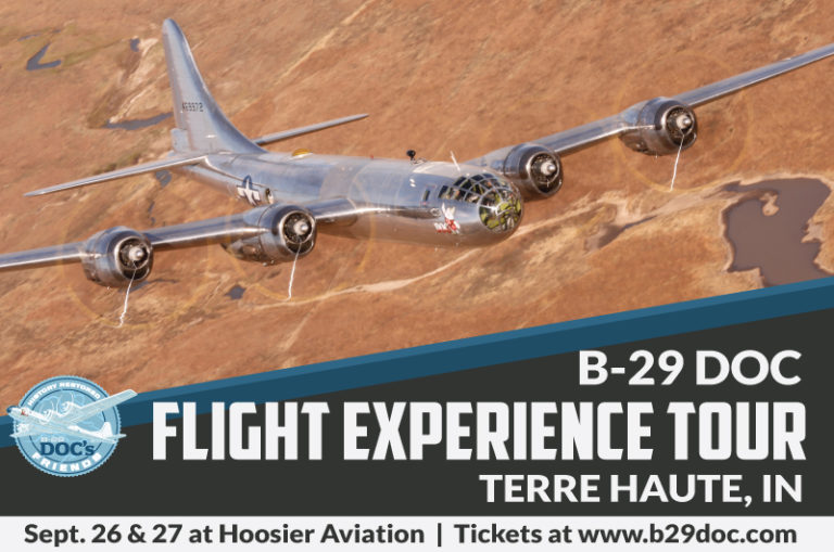 Terre Haute added to B29 Doc Flight Experience Tour in September B