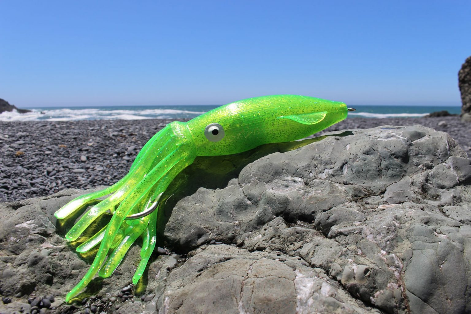 R14J24 1pack 14" B2 Squid with 24 oz jig & 11/0 hook Featured, Soft