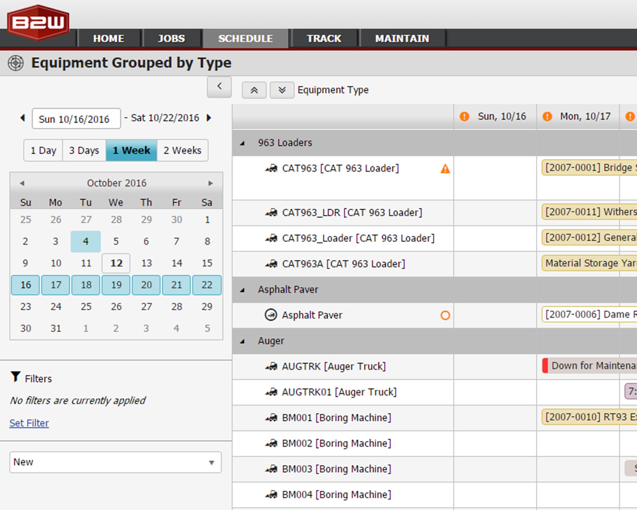 Construction Project Scheduling and Resource Dispatching Software B2W