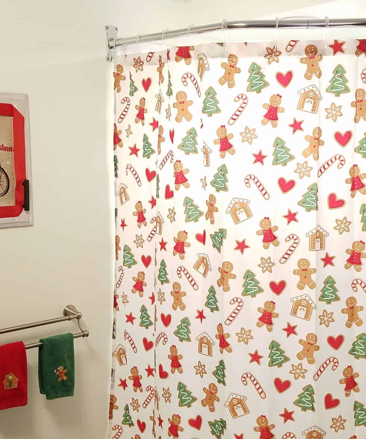 Gingerbread Decor in our Bathroom B4 and Afters