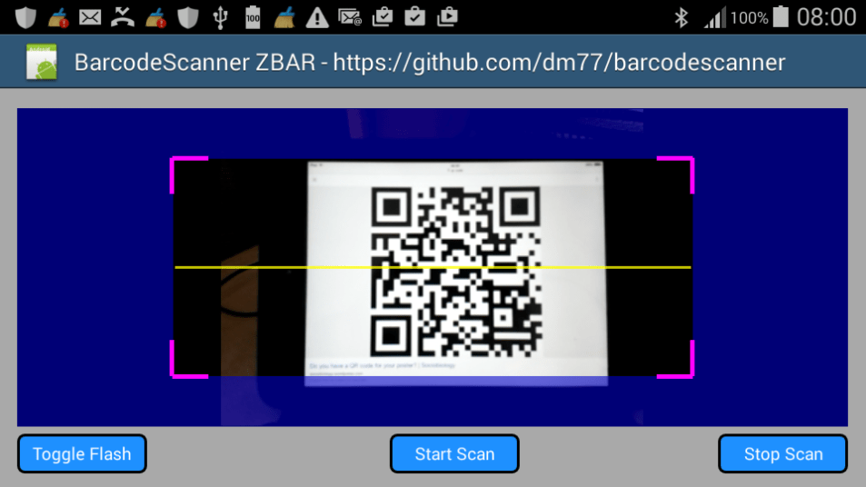 1D and 2D Barcode Scanner with ZBAR another Barcode Scanner that is
