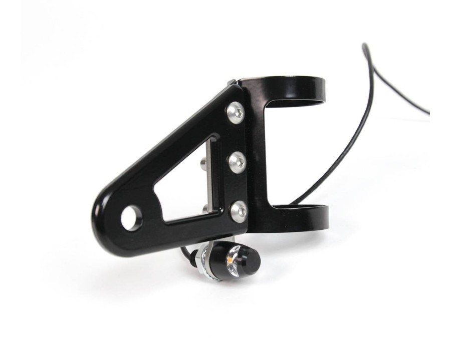 BAAK black aluminium headlight brackets for motorcycles