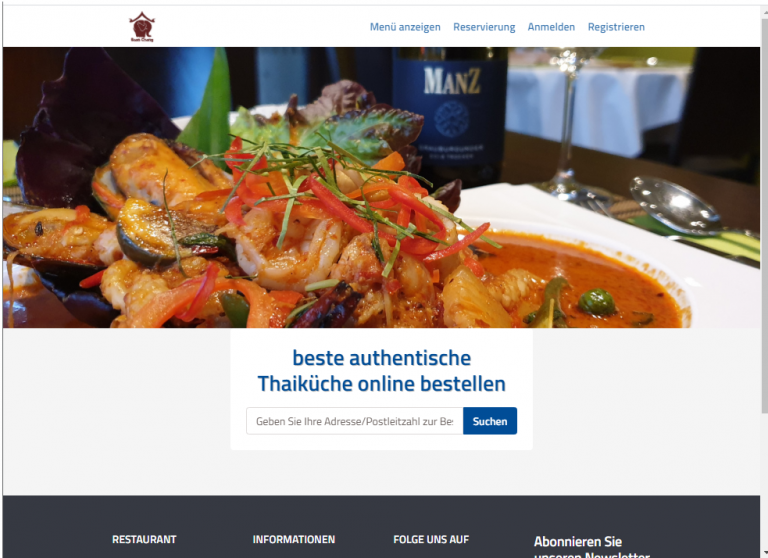 Online Shop Baan Chang Thai Garten Restaurant DE