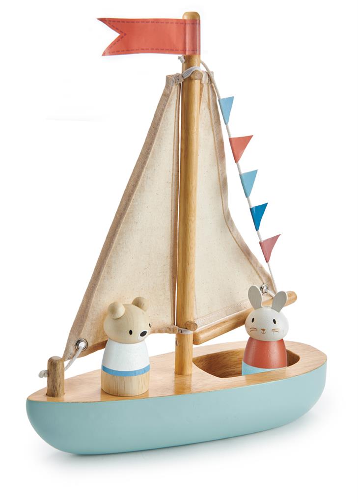 Tender Leaf Houten Zeilboot Baaslevert.