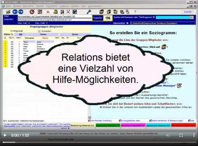 Demo OnlineHilfe SoziogrammTechnik 2021