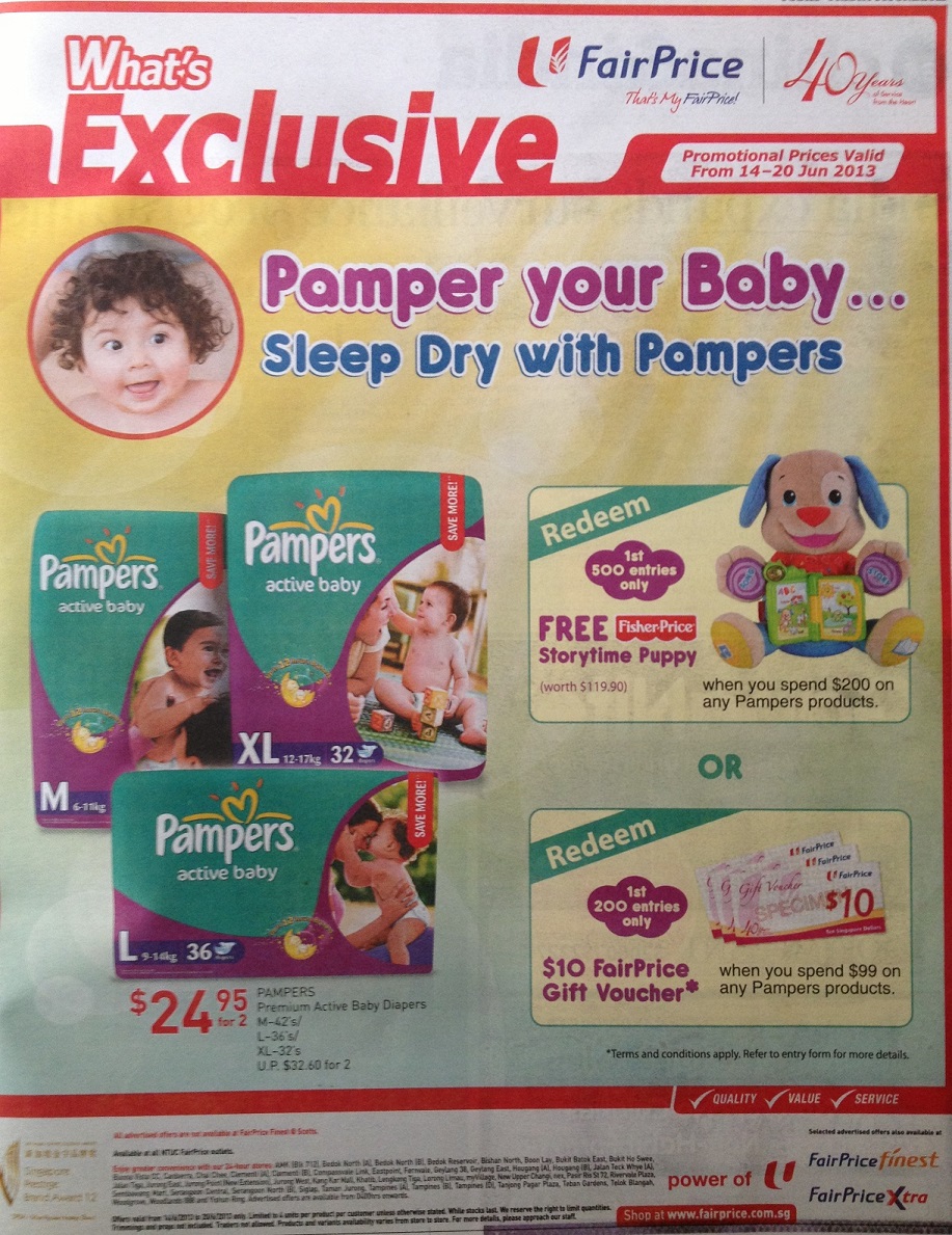 Pampers Promotion at Fairprice