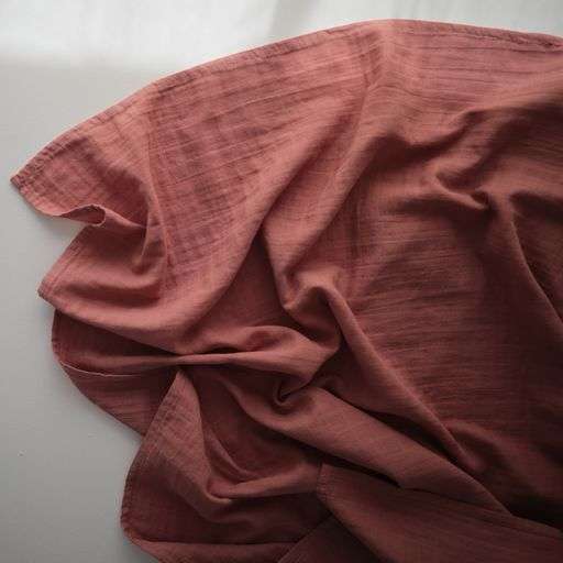 Organic Cotton Muslin Swaddle Blanket in Cedar Baby Showers By Mail