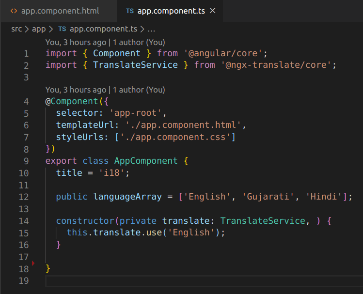 Implement Internationalization (i18n) in Angular Application