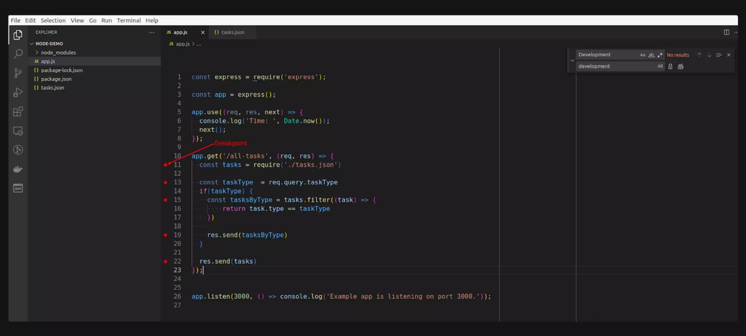 Tutorial Guide to Debug Node JS Application