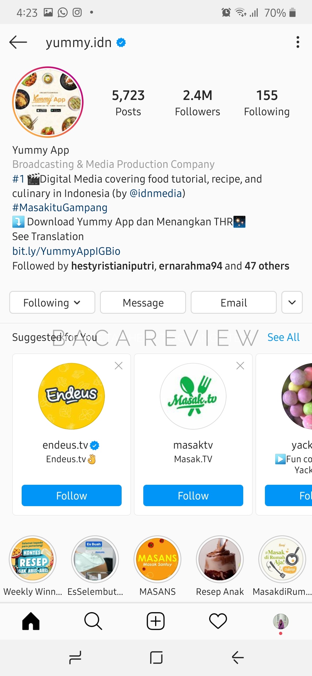 Aplikasi Resep Masak Yummy App, Membuat dan Mencari Resep