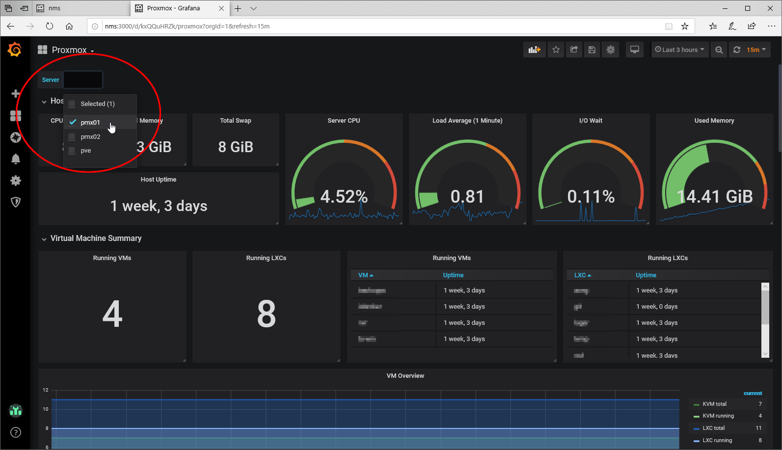 Proxmox mit Grafana überwachen bachmannlan.de
