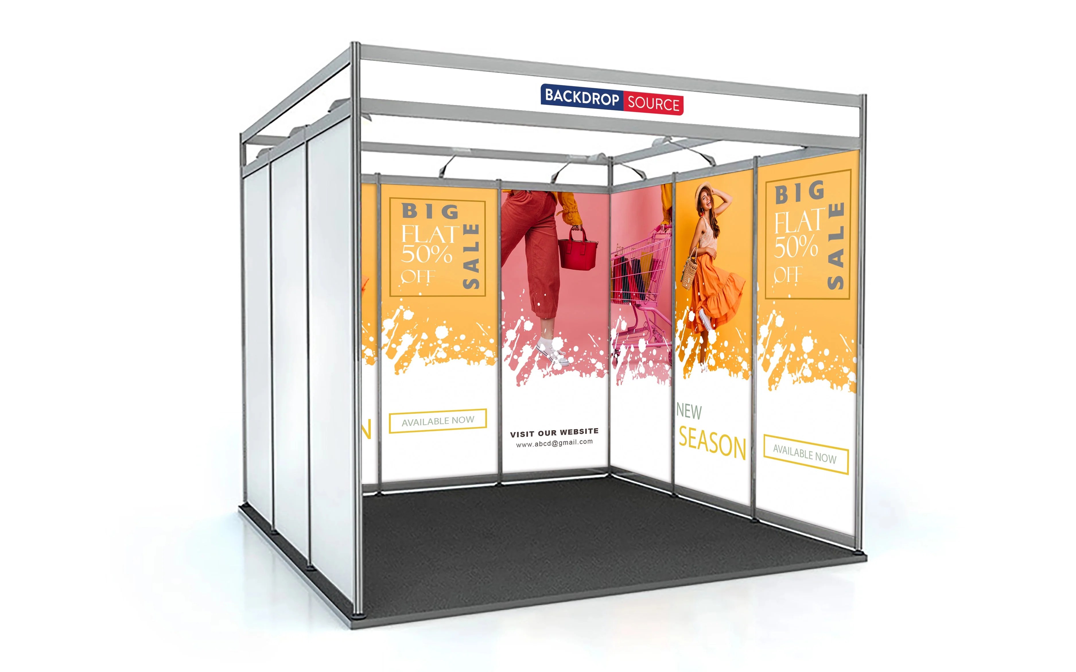 3m x 3m Shell Scheme Exhibition Graphics Printing Backdropsource AU