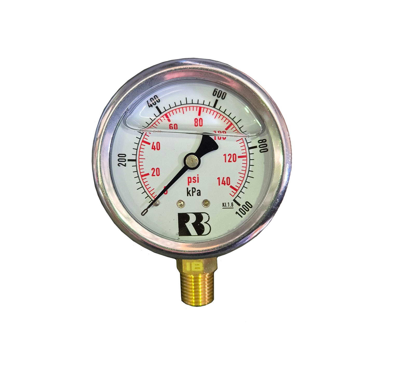 01000kPa 63mm Pressure Gauge