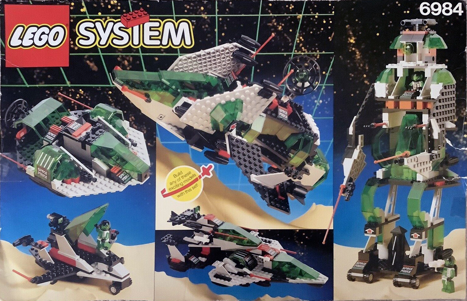 6984 Galactic Mediator Back of the Box Builds