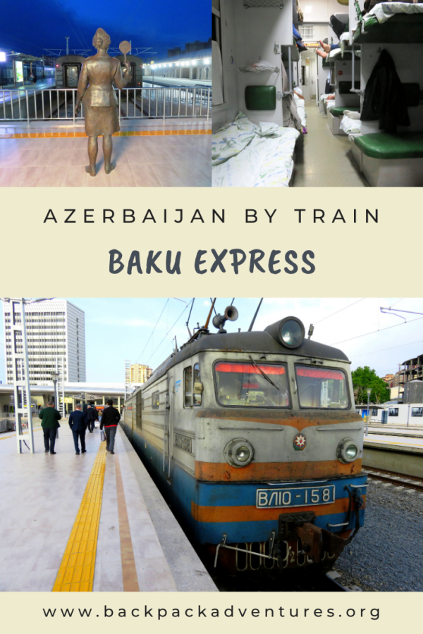 Baku express the train from Sheki to Baku Backpack Adventures