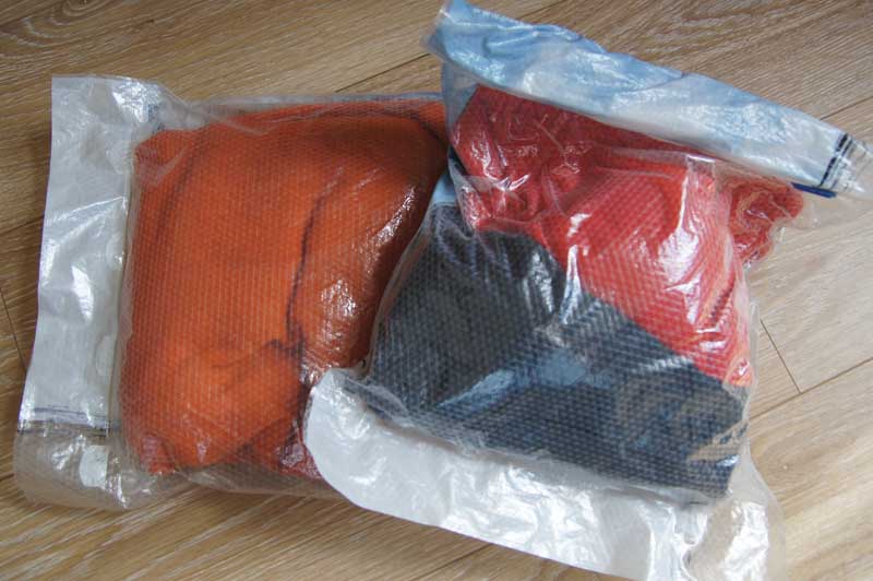Packing cubes, ideaal zijn om je backpack te organiseren.