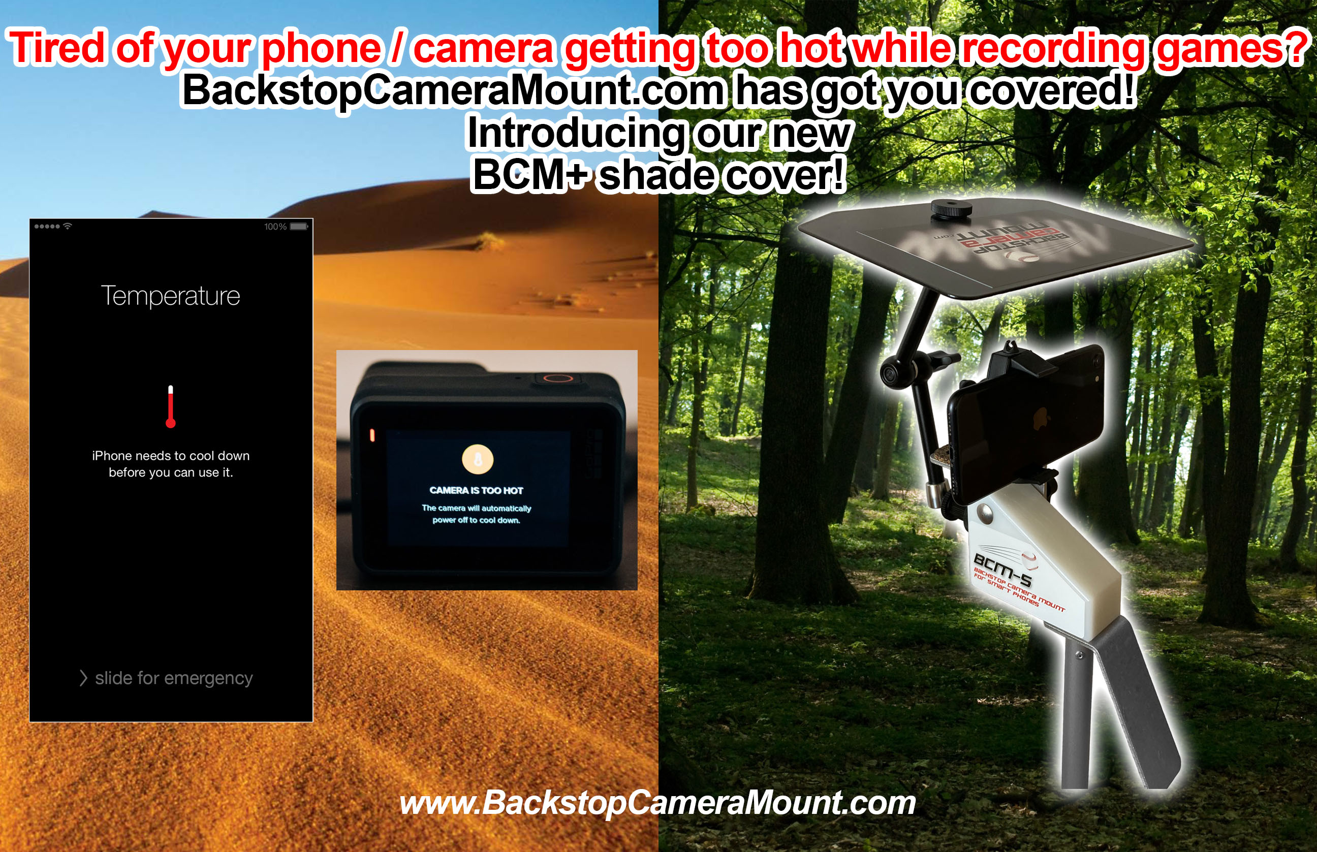 Home Backstop Camera Mount