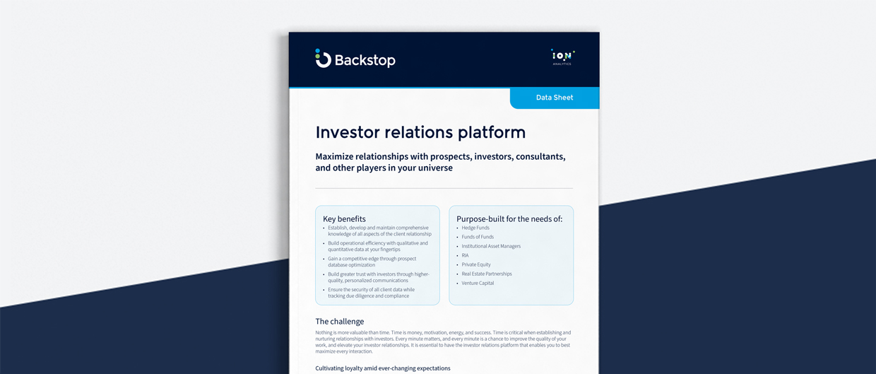 Investor Relations Backstop Solutions