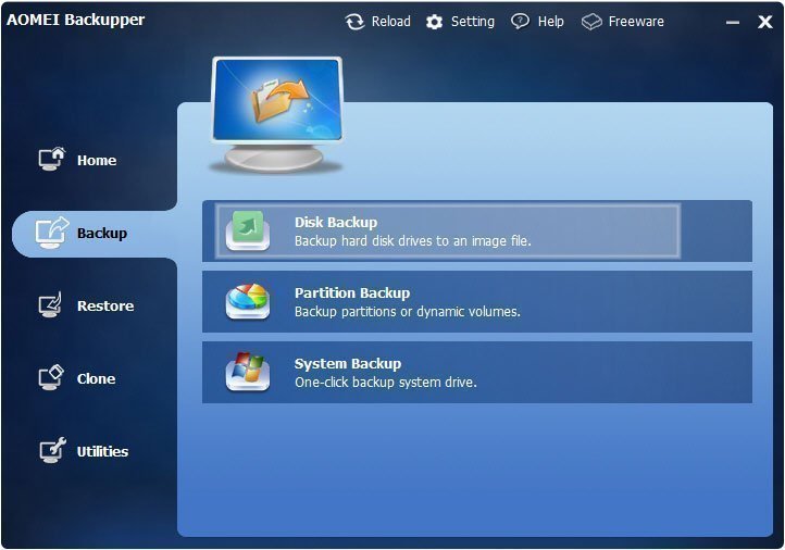 Best Free Hard Disk Drive Backup Software AOMEI Backupper