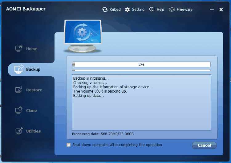 How to Back Up C Drive in Windows 8/8.1 with Free AOMEI Back