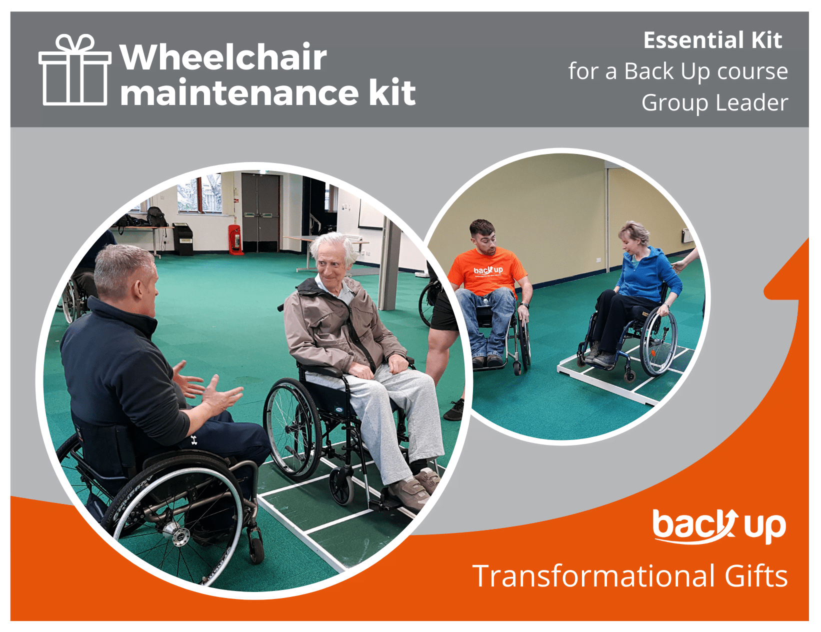 The gift of Skills for Independence Wheelchair maintenance kit Back Up