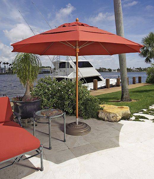 Augusta Commercial Umbrella 11ft Fiberglass Rib, Aluminum by