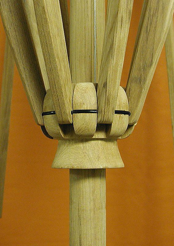 11ft Maximum Shade Teak Market Umbrella Oasis by Galtech 587tk