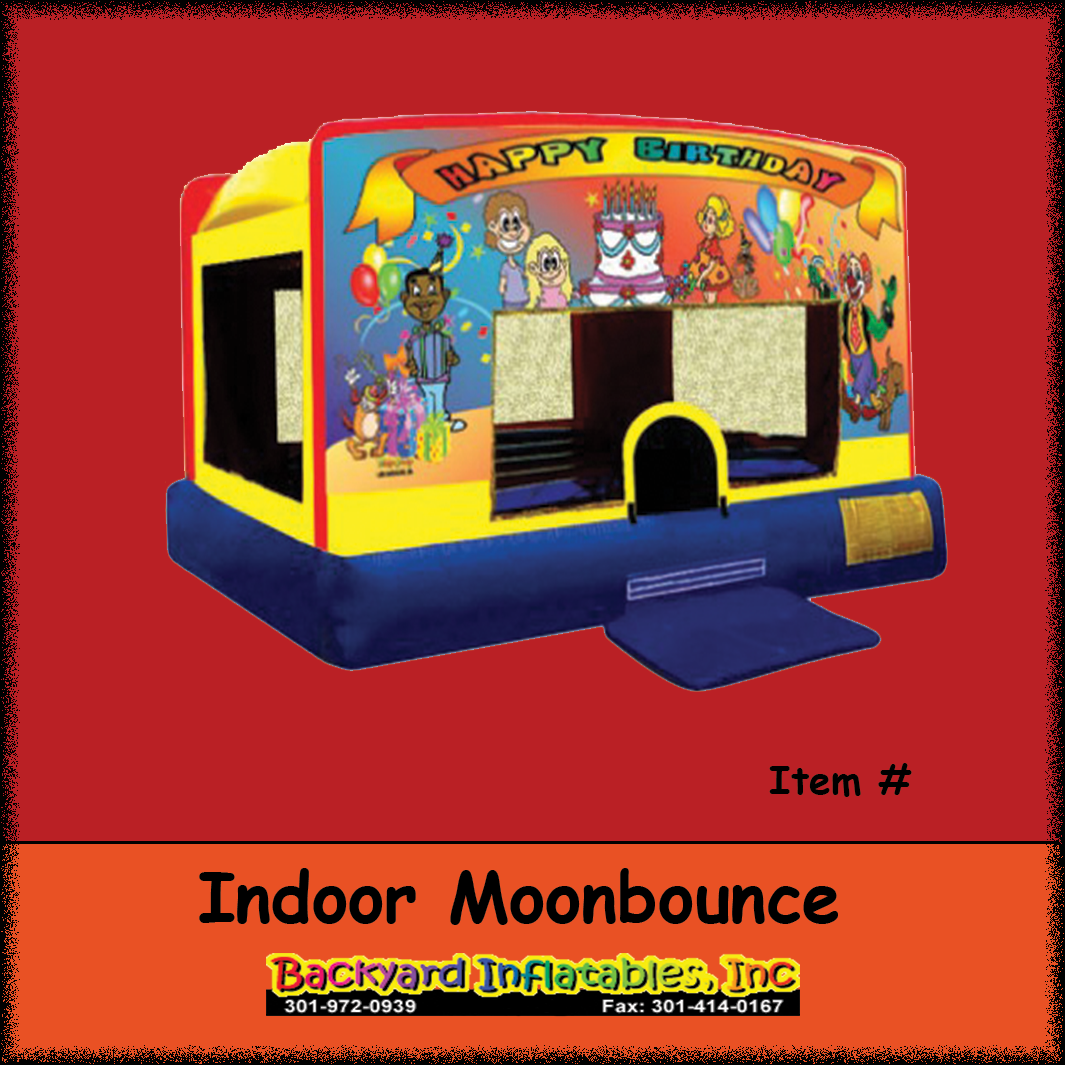 indoor moon bounce Backyard Inflatables