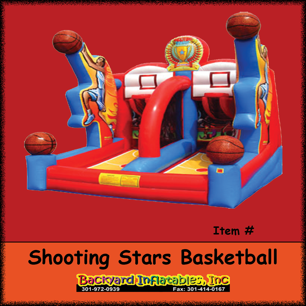 Shooting Stars basketball Backyard Inflatables
