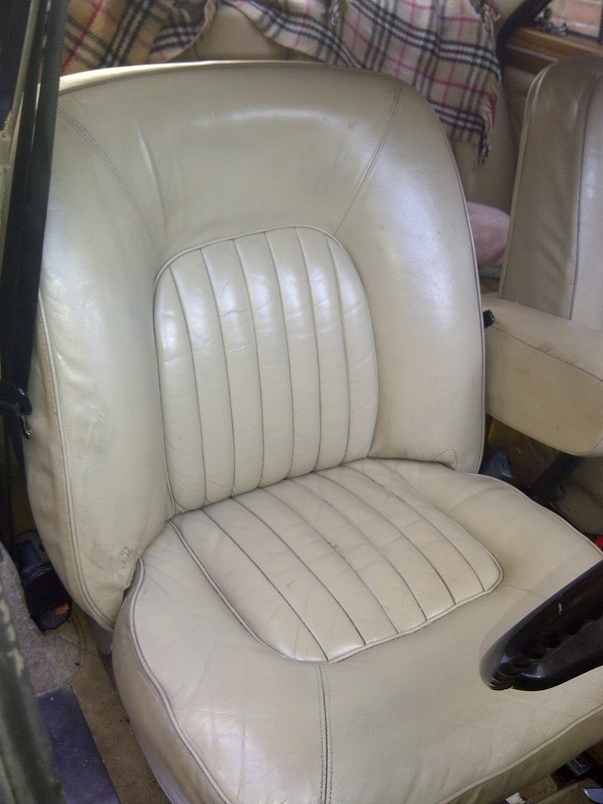 Restoring damaged and creased leather car seats