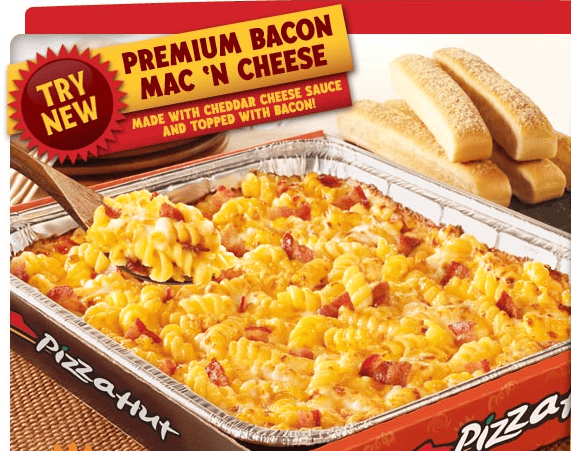Premium Bacon Mac & Cheese from Pizza Hut Bacon Today Bacon Today