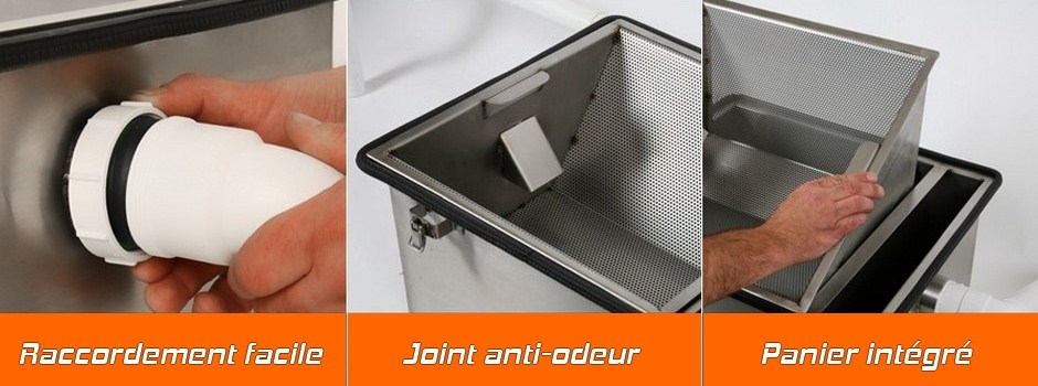 BAC SEPARATEUR A GRAISSE RESTAURANT