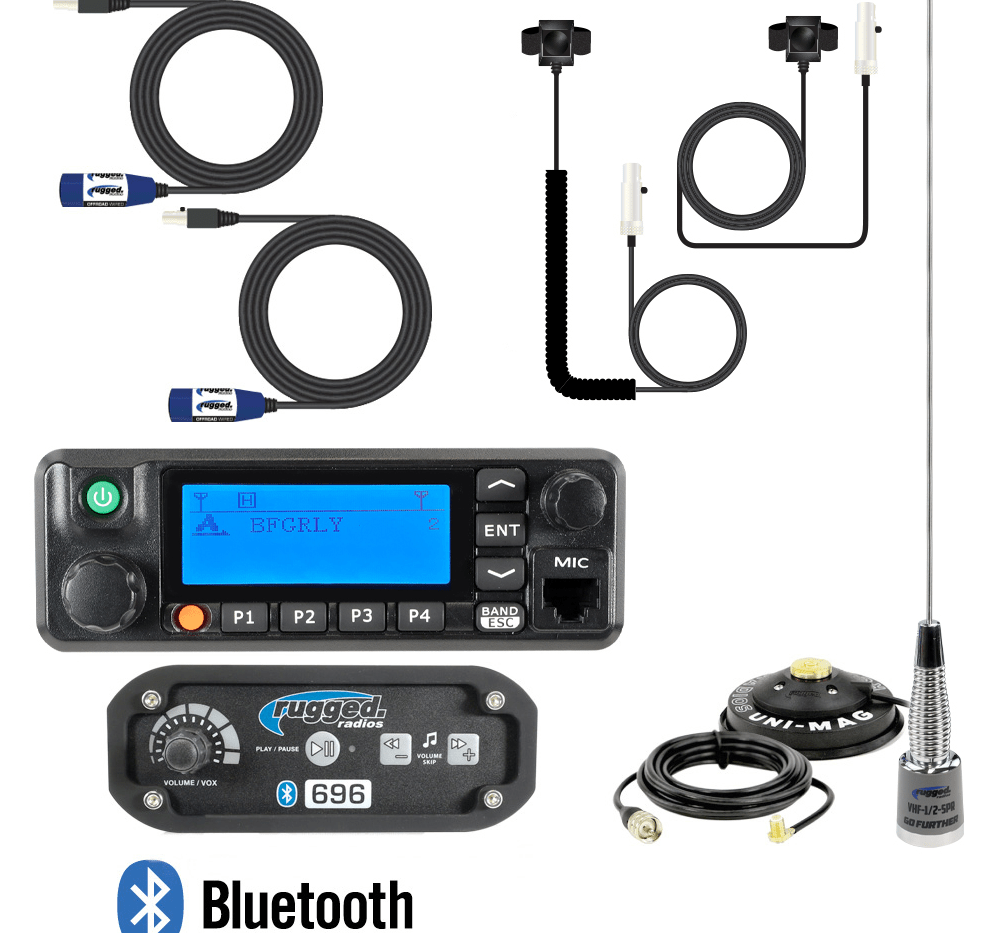 Rugged Radio RRP696 2Place with Digital Mobile Radio and BTU