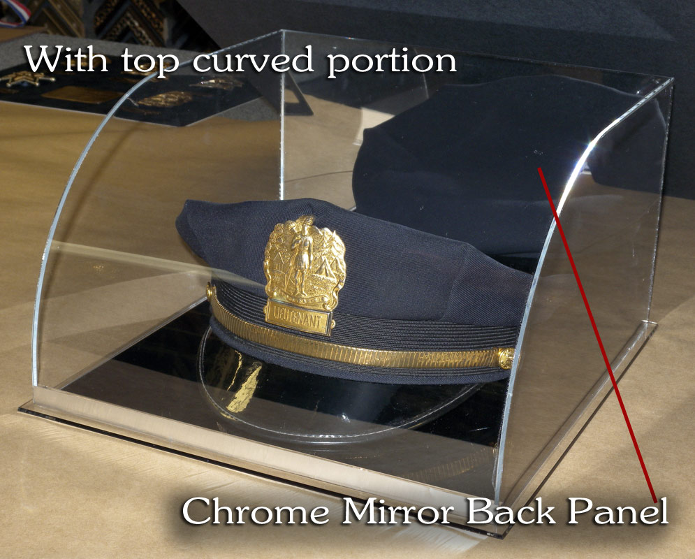 Acrylic Police and Fire Hatbox Display Case