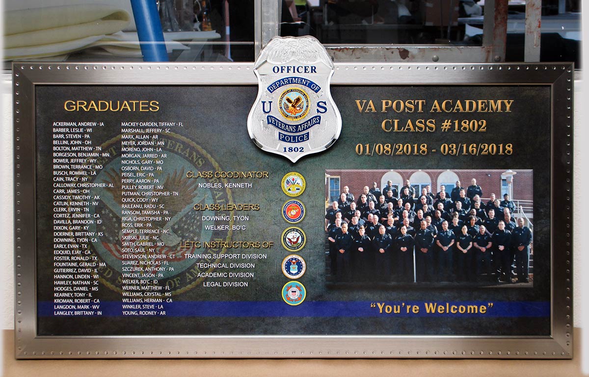 Custom Academy Framing for Military and Law Enforcement